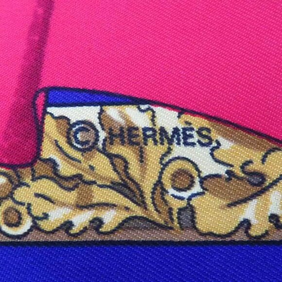 Auth HERMES Carre 90 Scarf Multicolor Silk - Picture 6 of 9